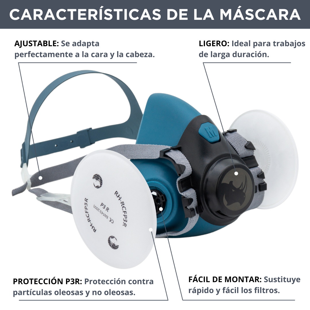 PACK DE MÁSCARA RESPIRATORIA RH-M102