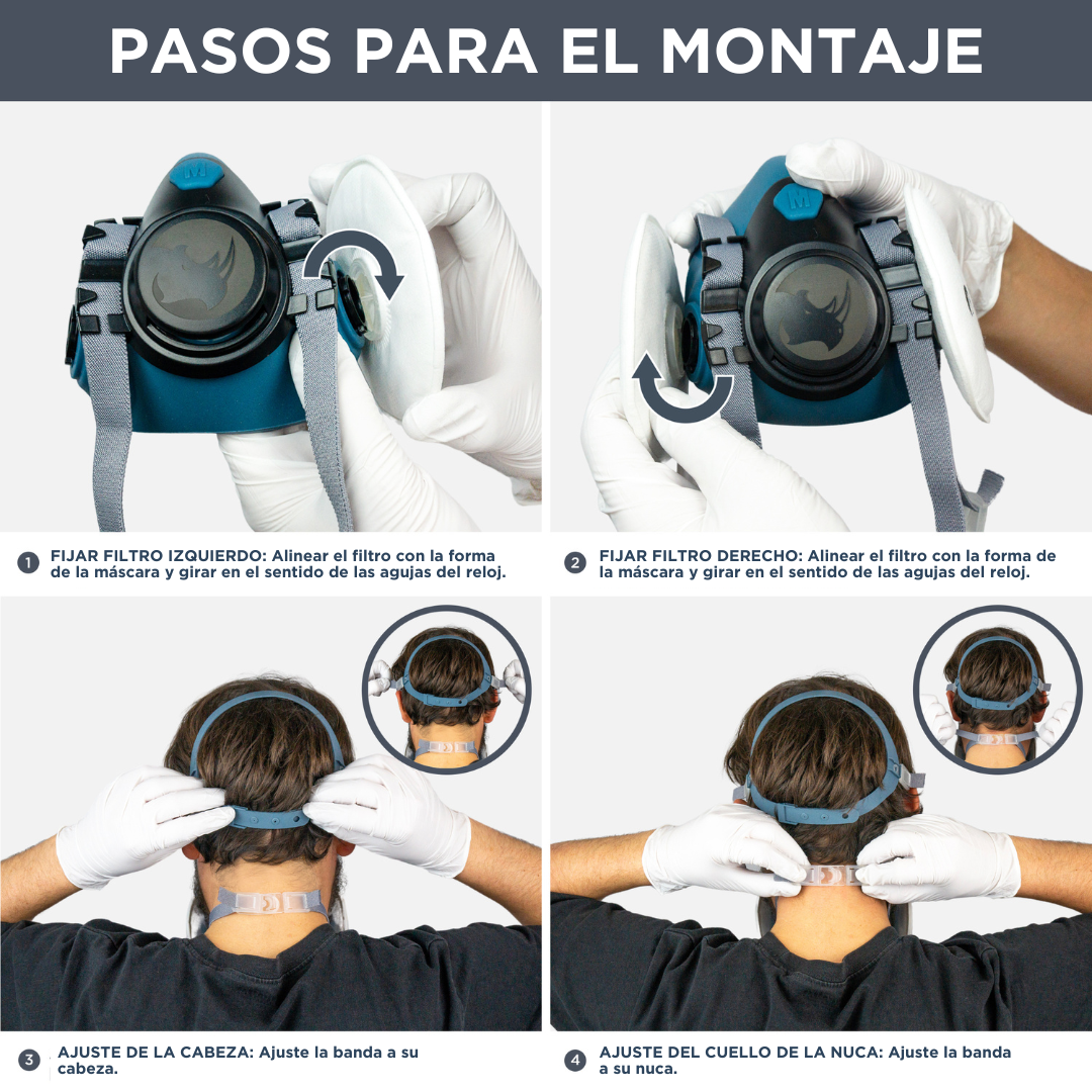 PACK DE MÁSCARA RESPIRATORIA RH-M102