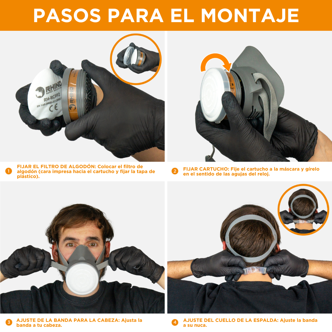 PACK DE MÁSCARA RESPIRATORIA RH-M104